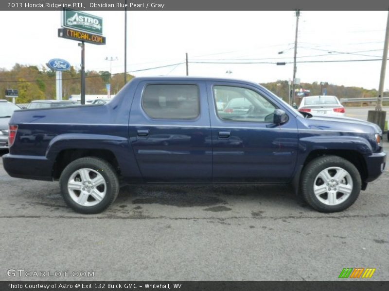 Obsidian Blue Pearl / Gray 2013 Honda Ridgeline RTL