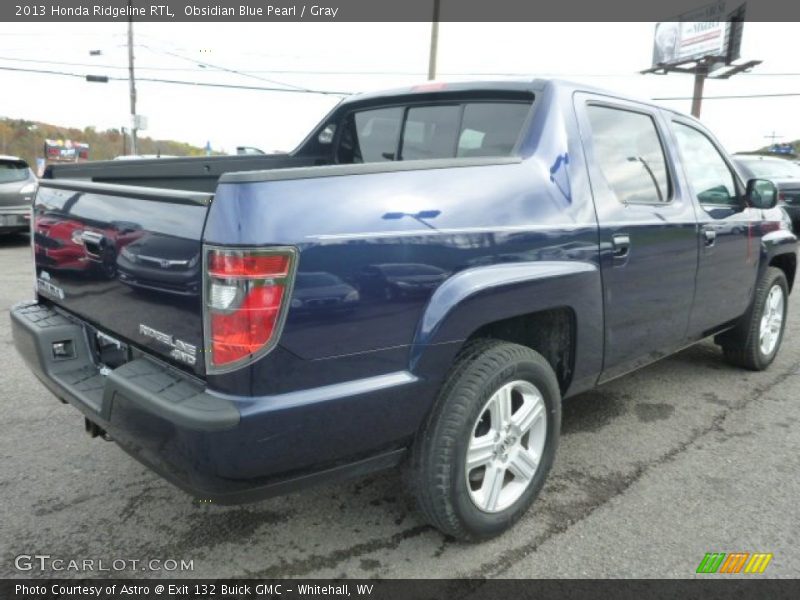 Obsidian Blue Pearl / Gray 2013 Honda Ridgeline RTL