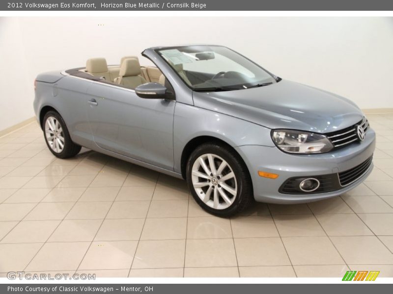 Horizon Blue Metallic / Cornsilk Beige 2012 Volkswagen Eos Komfort