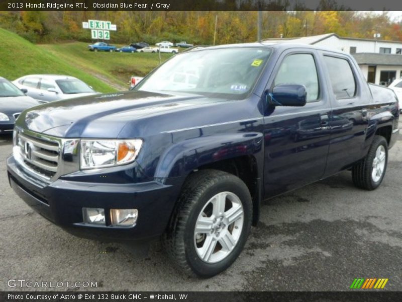 Obsidian Blue Pearl / Gray 2013 Honda Ridgeline RTL