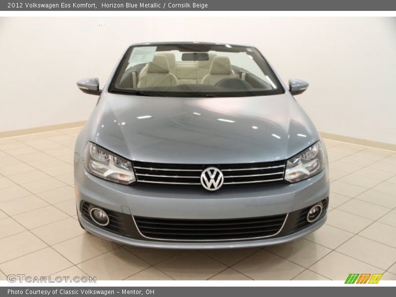 Horizon Blue Metallic / Cornsilk Beige 2012 Volkswagen Eos Komfort