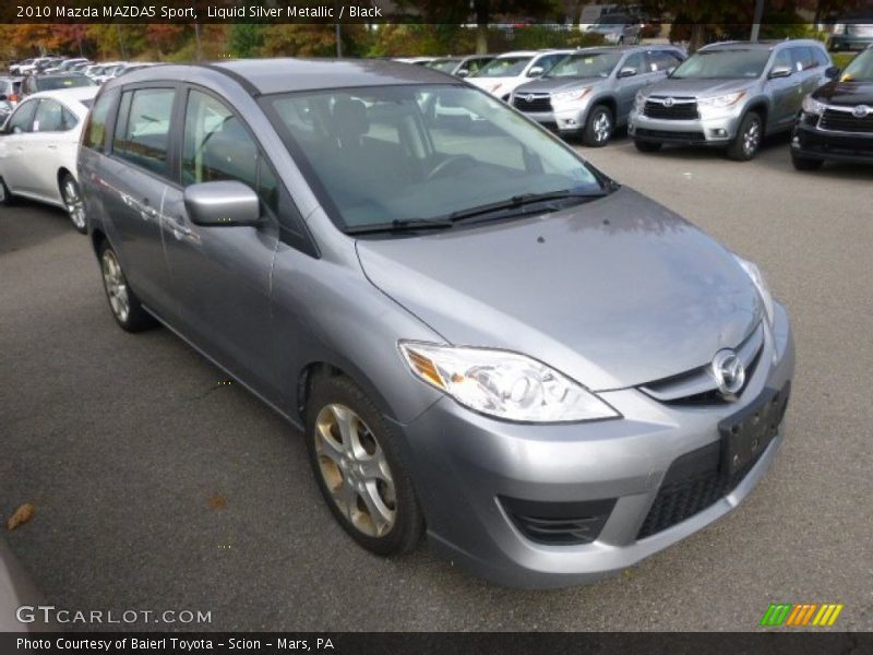 Liquid Silver Metallic / Black 2010 Mazda MAZDA5 Sport