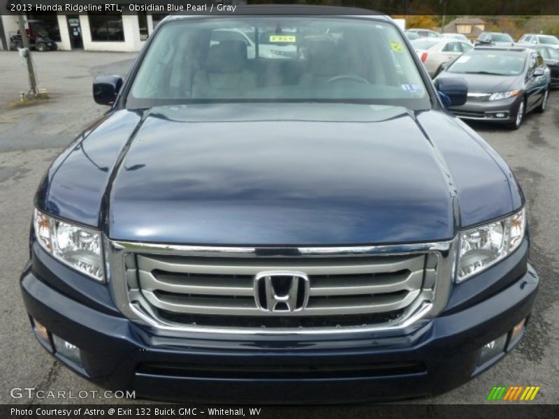 Obsidian Blue Pearl / Gray 2013 Honda Ridgeline RTL