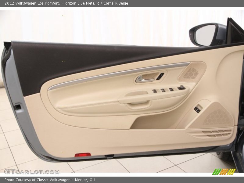 Horizon Blue Metallic / Cornsilk Beige 2012 Volkswagen Eos Komfort