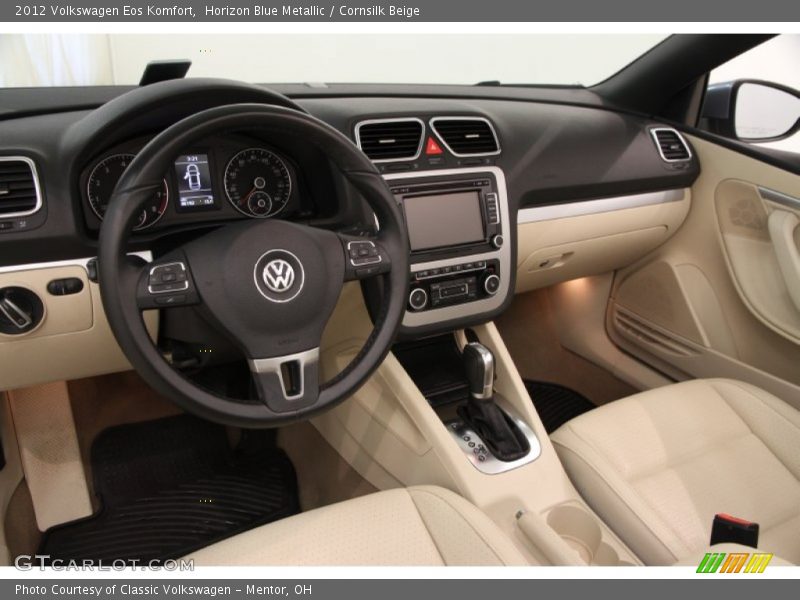 Horizon Blue Metallic / Cornsilk Beige 2012 Volkswagen Eos Komfort