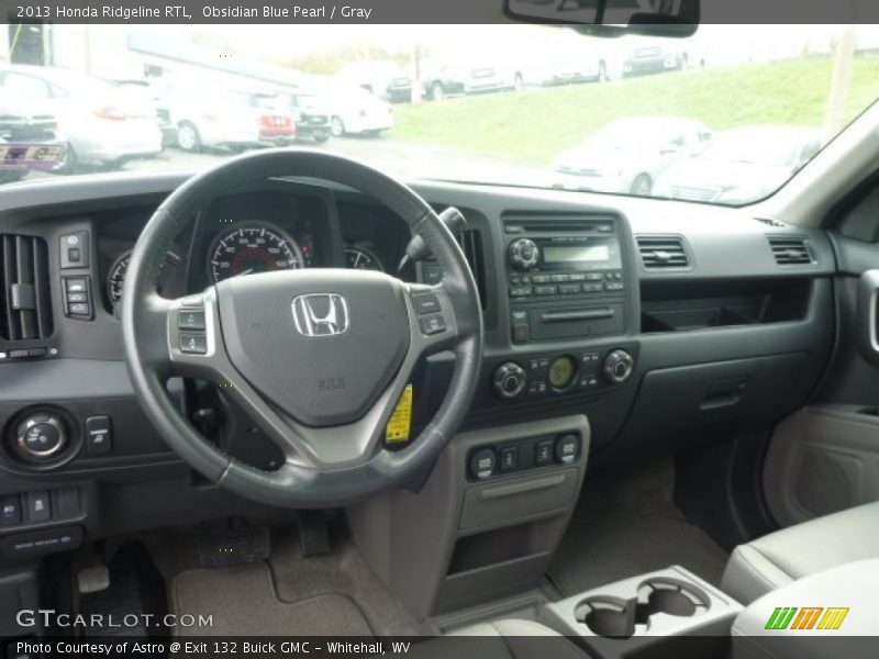 Obsidian Blue Pearl / Gray 2013 Honda Ridgeline RTL
