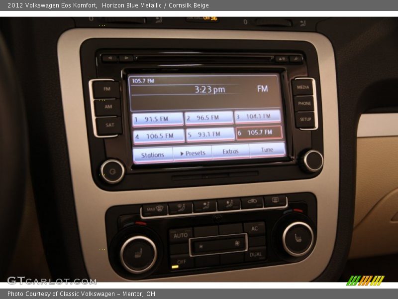 Horizon Blue Metallic / Cornsilk Beige 2012 Volkswagen Eos Komfort