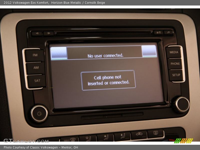 Horizon Blue Metallic / Cornsilk Beige 2012 Volkswagen Eos Komfort