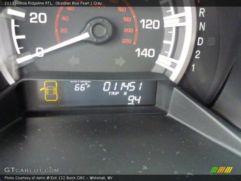 Obsidian Blue Pearl / Gray 2013 Honda Ridgeline RTL