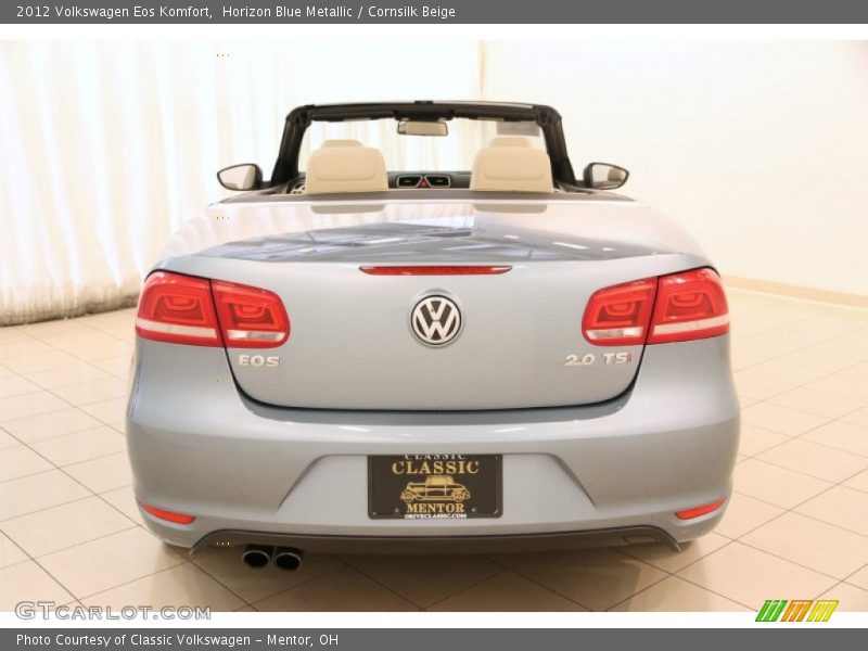 Horizon Blue Metallic / Cornsilk Beige 2012 Volkswagen Eos Komfort