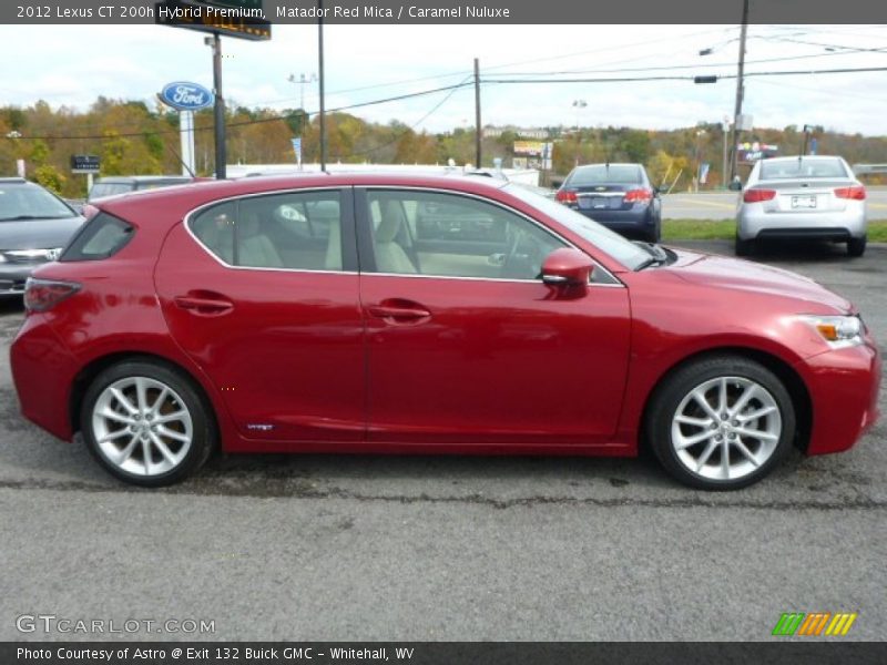 Matador Red Mica / Caramel Nuluxe 2012 Lexus CT 200h Hybrid Premium