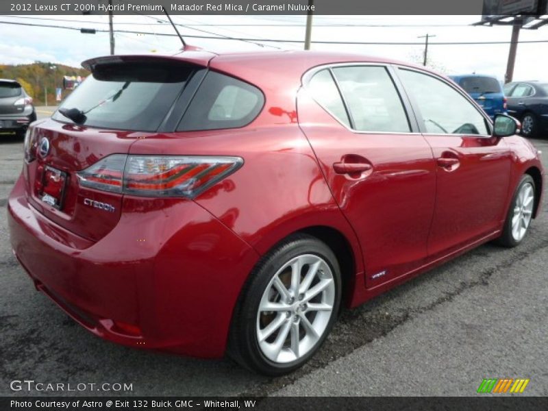 Matador Red Mica / Caramel Nuluxe 2012 Lexus CT 200h Hybrid Premium