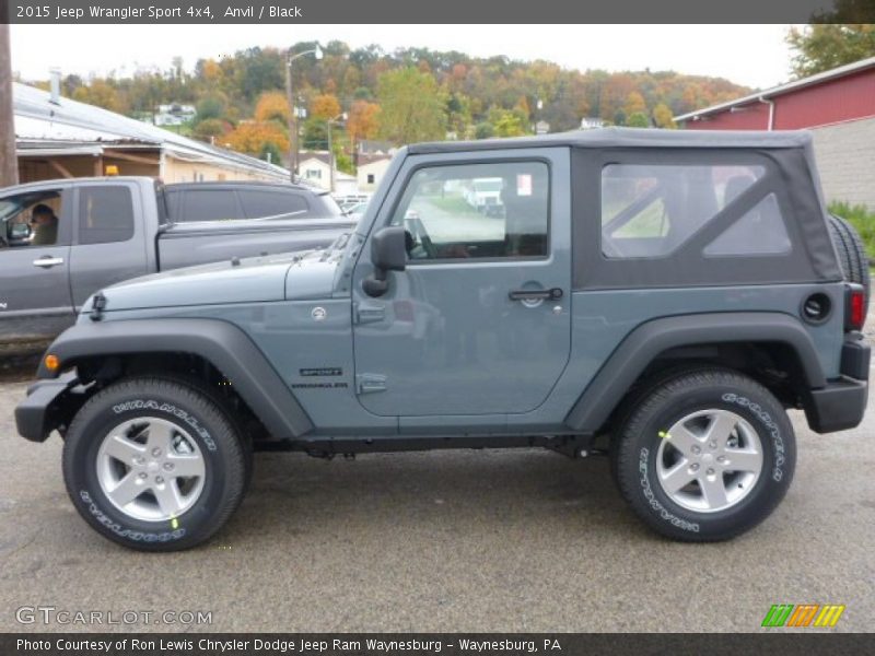Anvil / Black 2015 Jeep Wrangler Sport 4x4