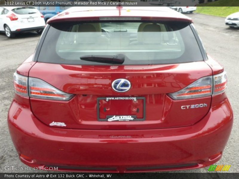 Matador Red Mica / Caramel Nuluxe 2012 Lexus CT 200h Hybrid Premium