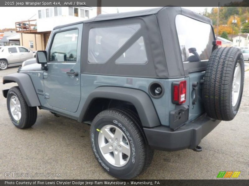 Anvil / Black 2015 Jeep Wrangler Sport 4x4