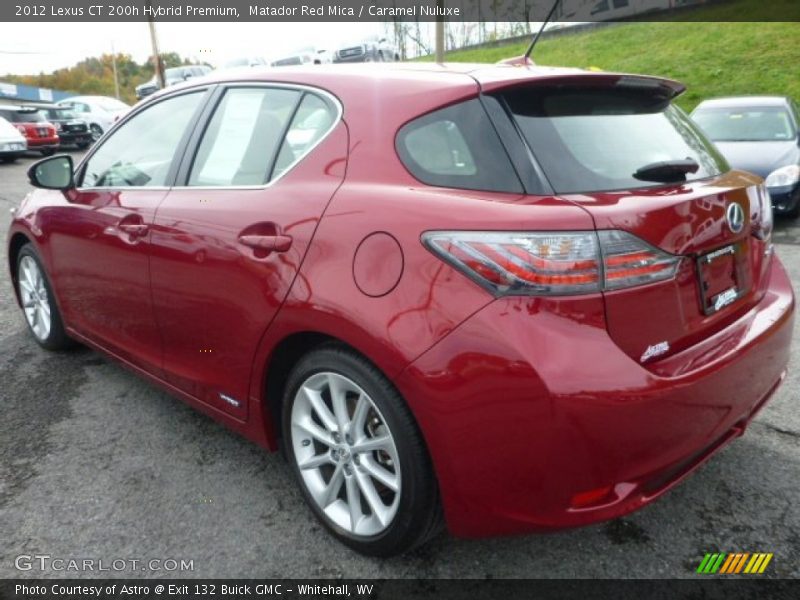 Matador Red Mica / Caramel Nuluxe 2012 Lexus CT 200h Hybrid Premium