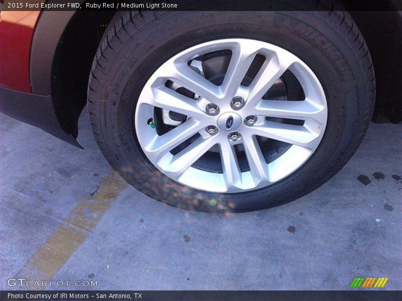 Ruby Red / Medium Light Stone 2015 Ford Explorer FWD