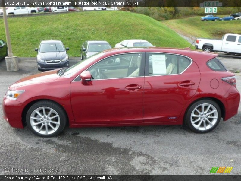 Matador Red Mica / Caramel Nuluxe 2012 Lexus CT 200h Hybrid Premium