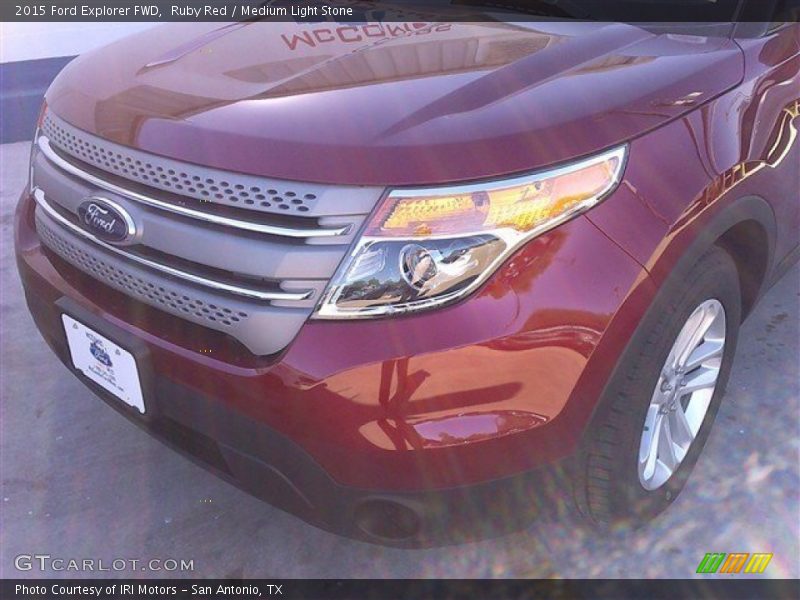 Ruby Red / Medium Light Stone 2015 Ford Explorer FWD
