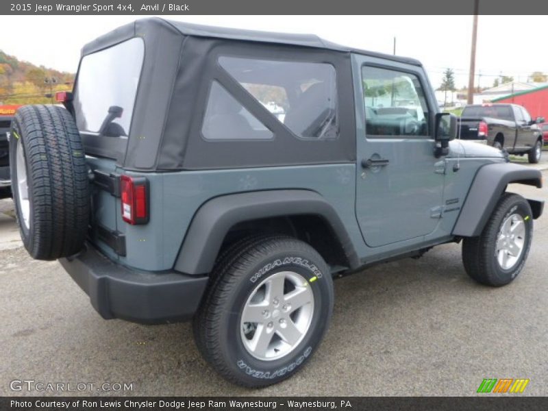 Anvil / Black 2015 Jeep Wrangler Sport 4x4