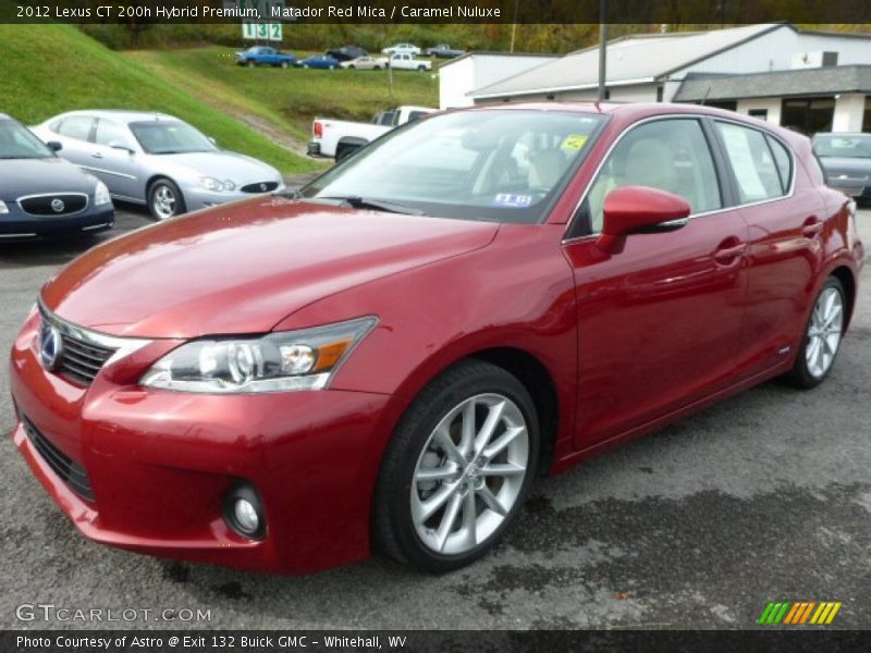 Matador Red Mica / Caramel Nuluxe 2012 Lexus CT 200h Hybrid Premium