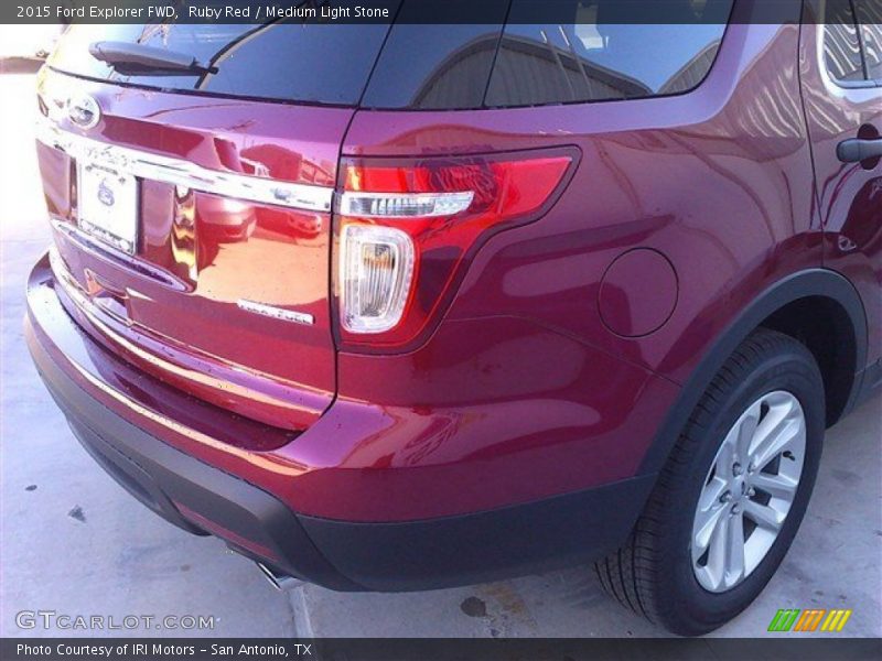 Ruby Red / Medium Light Stone 2015 Ford Explorer FWD