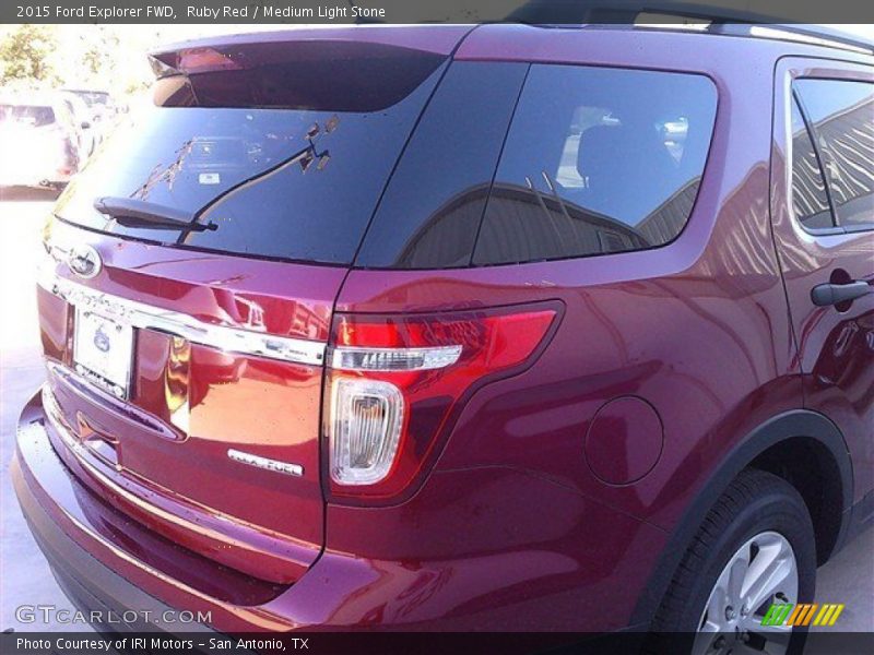 Ruby Red / Medium Light Stone 2015 Ford Explorer FWD