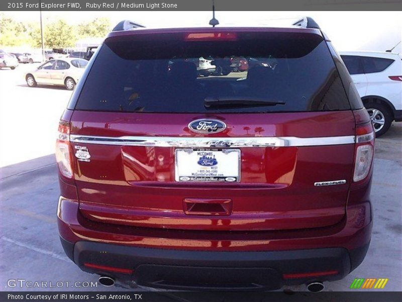 Ruby Red / Medium Light Stone 2015 Ford Explorer FWD