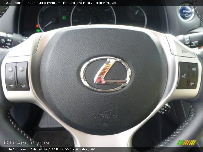 Matador Red Mica / Caramel Nuluxe 2012 Lexus CT 200h Hybrid Premium