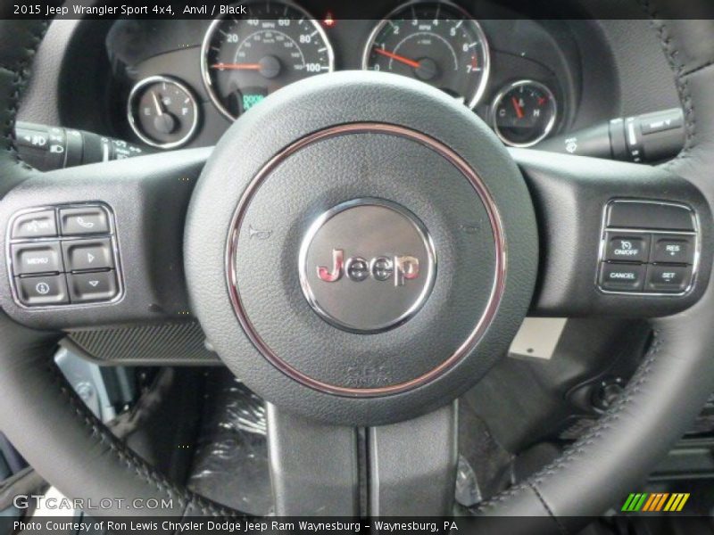 Anvil / Black 2015 Jeep Wrangler Sport 4x4