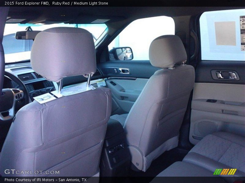Ruby Red / Medium Light Stone 2015 Ford Explorer FWD