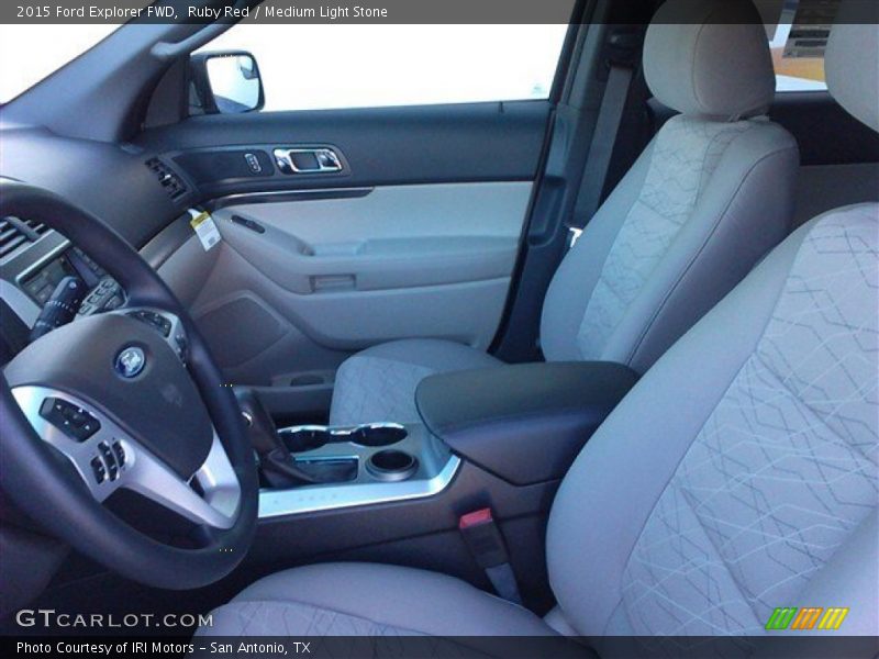Ruby Red / Medium Light Stone 2015 Ford Explorer FWD