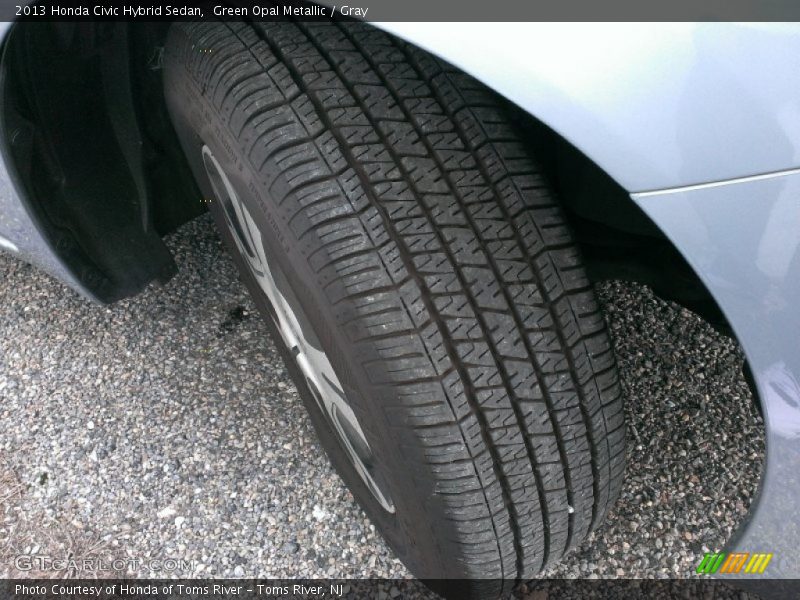 Green Opal Metallic / Gray 2013 Honda Civic Hybrid Sedan