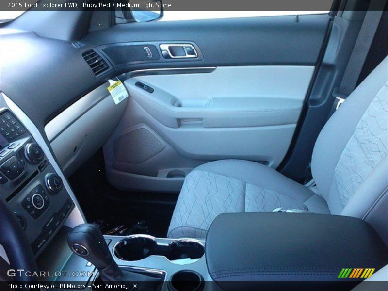 Ruby Red / Medium Light Stone 2015 Ford Explorer FWD