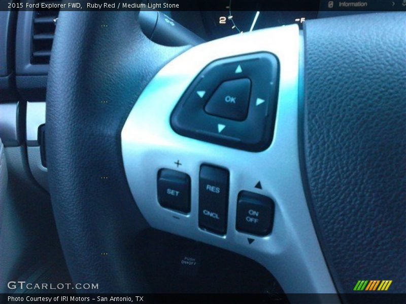 Ruby Red / Medium Light Stone 2015 Ford Explorer FWD
