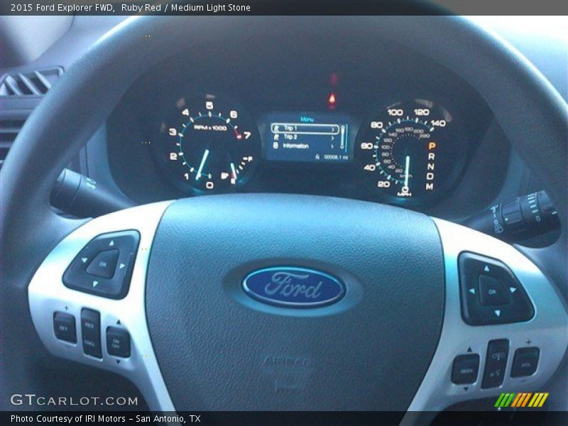 Ruby Red / Medium Light Stone 2015 Ford Explorer FWD