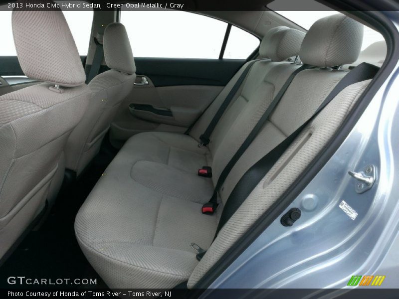 Green Opal Metallic / Gray 2013 Honda Civic Hybrid Sedan