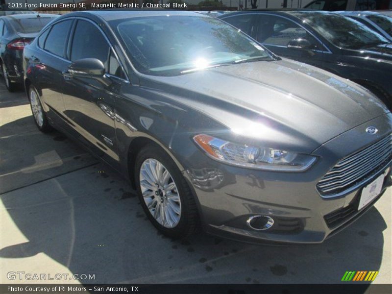 Magnetic Metallic / Charcoal Black 2015 Ford Fusion Energi SE