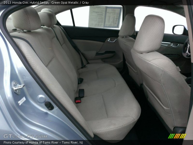 Green Opal Metallic / Gray 2013 Honda Civic Hybrid Sedan