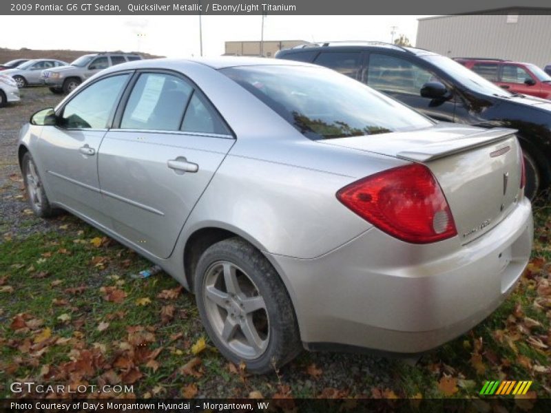 Quicksilver Metallic / Ebony/Light Titanium 2009 Pontiac G6 GT Sedan