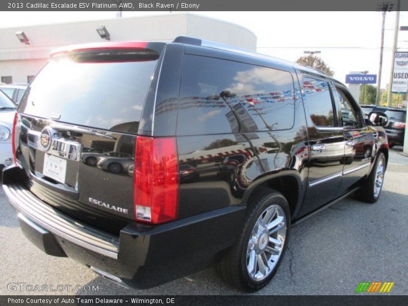 Black Raven / Ebony 2013 Cadillac Escalade ESV Platinum AWD