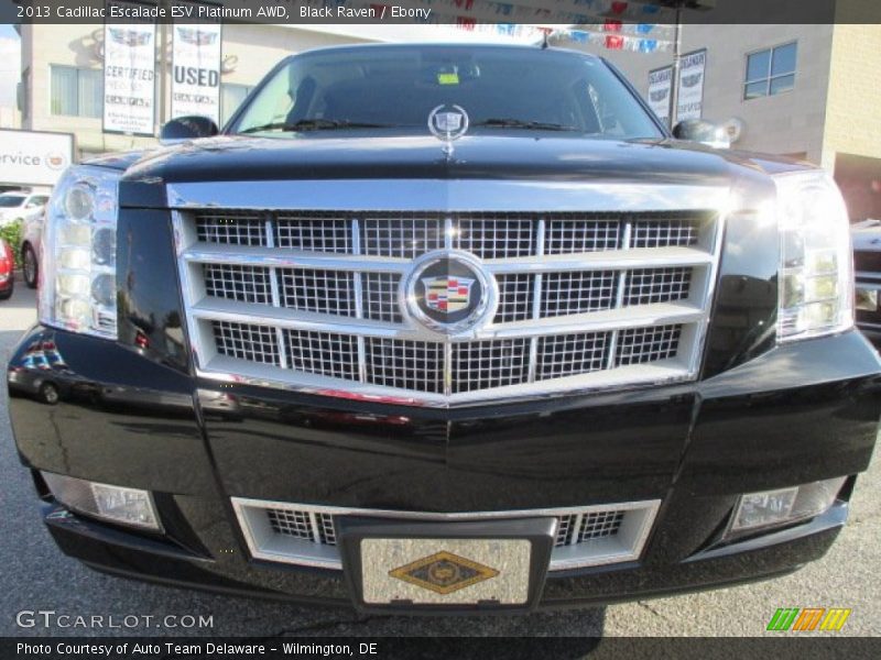 Black Raven / Ebony 2013 Cadillac Escalade ESV Platinum AWD