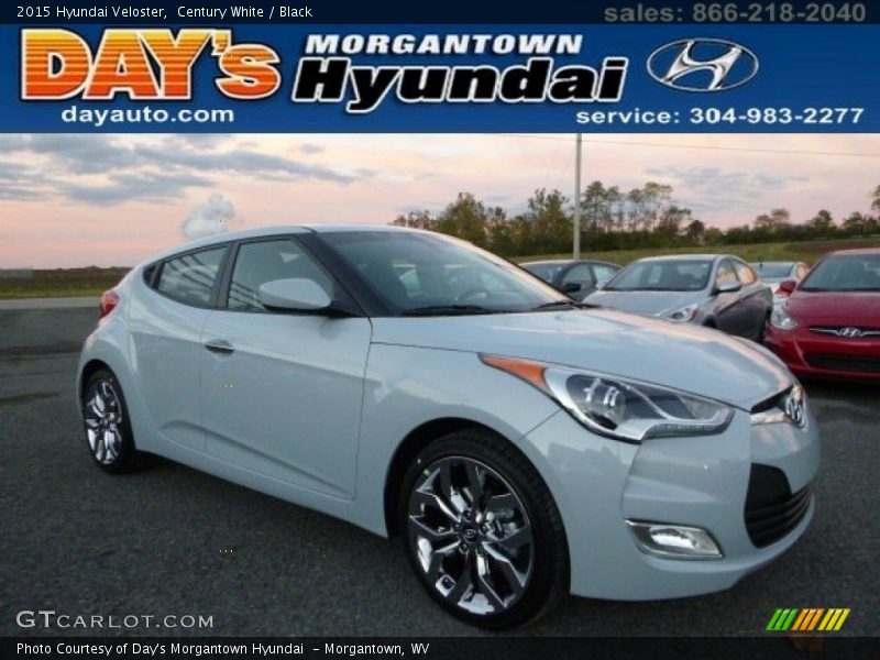 Century White / Black 2015 Hyundai Veloster