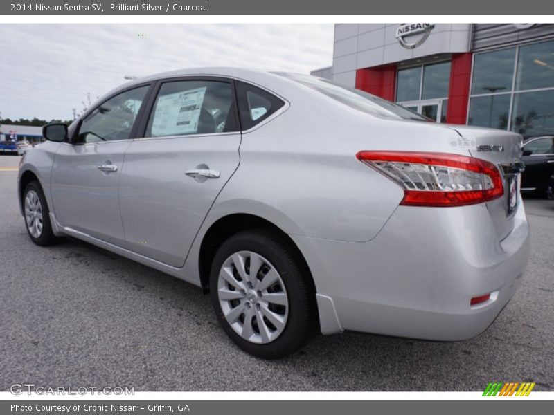 Brilliant Silver / Charcoal 2014 Nissan Sentra SV