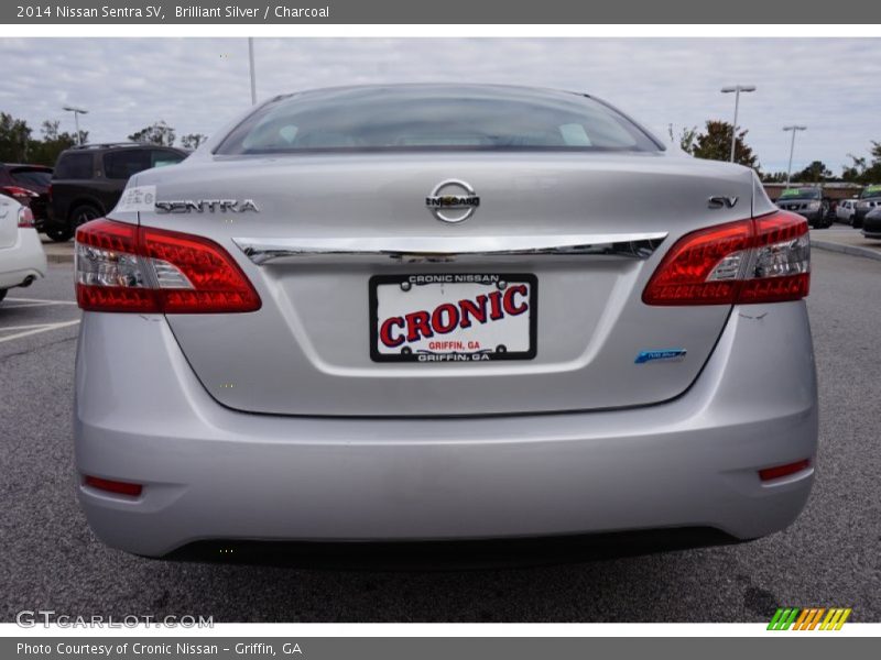 Brilliant Silver / Charcoal 2014 Nissan Sentra SV