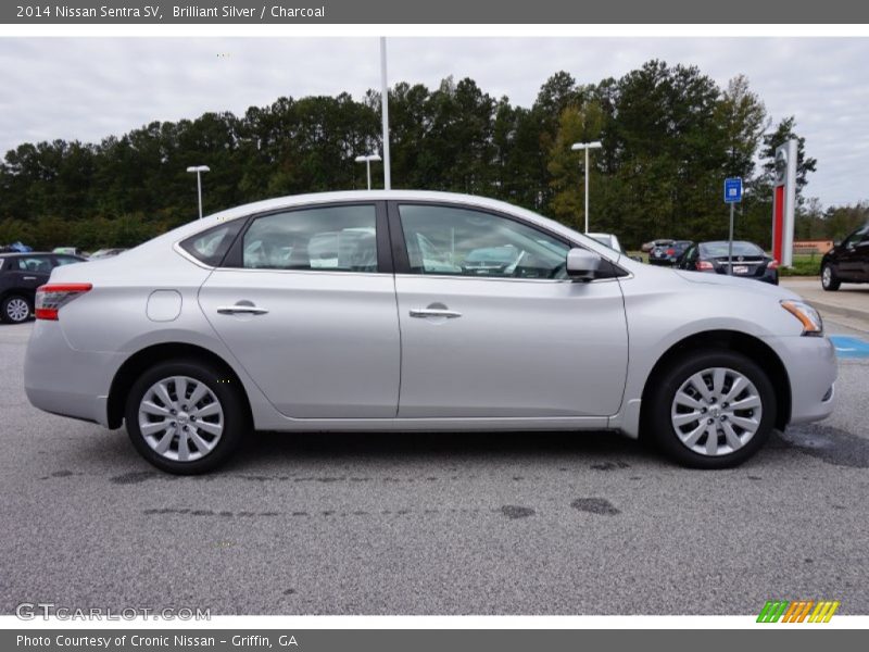 Brilliant Silver / Charcoal 2014 Nissan Sentra SV