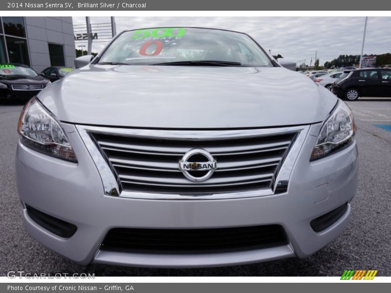 Brilliant Silver / Charcoal 2014 Nissan Sentra SV
