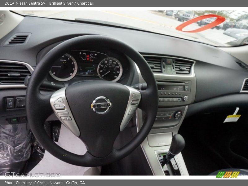 Brilliant Silver / Charcoal 2014 Nissan Sentra SV