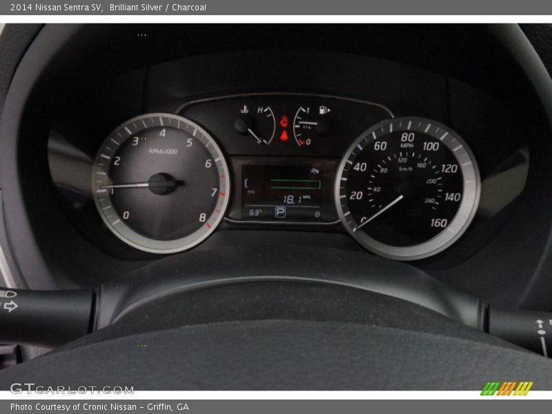 Brilliant Silver / Charcoal 2014 Nissan Sentra SV