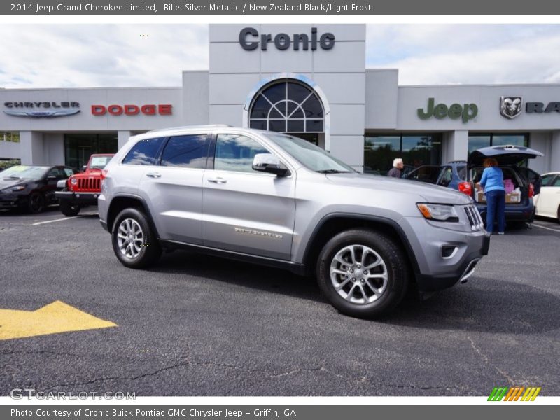 Billet Silver Metallic / New Zealand Black/Light Frost 2014 Jeep Grand Cherokee Limited